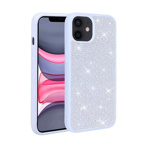iPhone 11 Kılıf Parlak Taşlı Tasarım Zore Ston Kılıf - Mavi Açık
