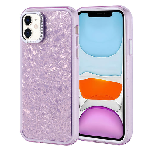 iPhone 11 Kılıf Taşlı Tasarımlı Zore Kapi Kılıf - Lila