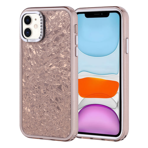 iPhone 11 Kılıf Taşlı Tasarımlı Zore Kapi Kılıf - Gold