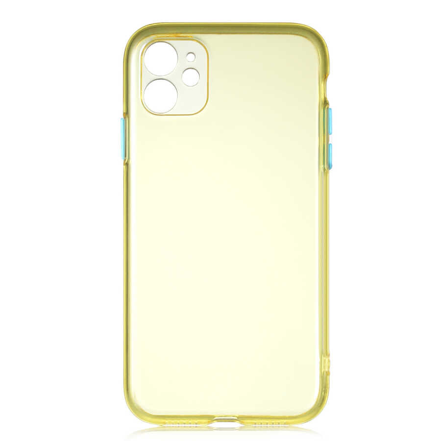 iPhone 11 Kılıf Zore Bistro Kılıf - Sarı