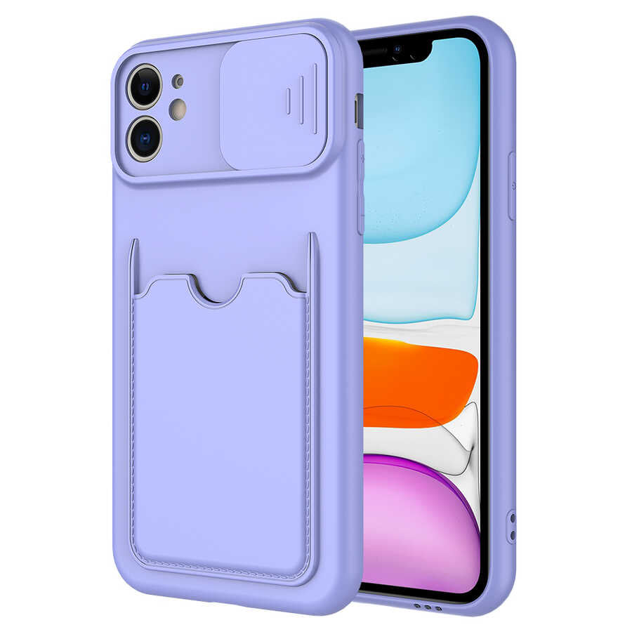 iPhone 11 Kılıf ​Zore Kartix Kılıf - Lila