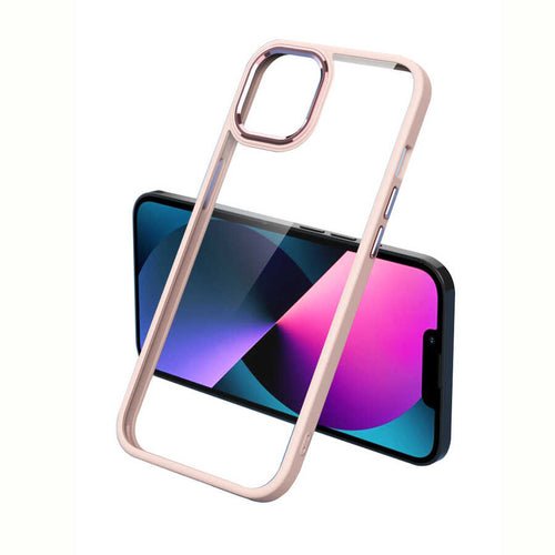 iPhone 11 Kılıf Zore Krom Kılıf - Pembe Açık