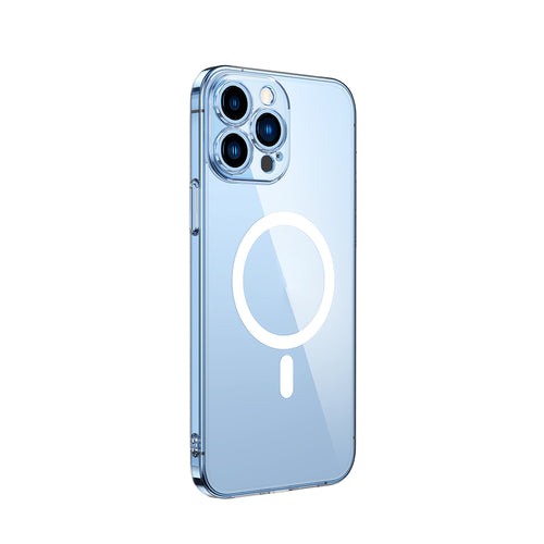 iPhone 11 Pro Kamera Korumalı M-Safe Şarj Özellikli Şeffaf Zore London Sert PC Kılıf - Şeffaf