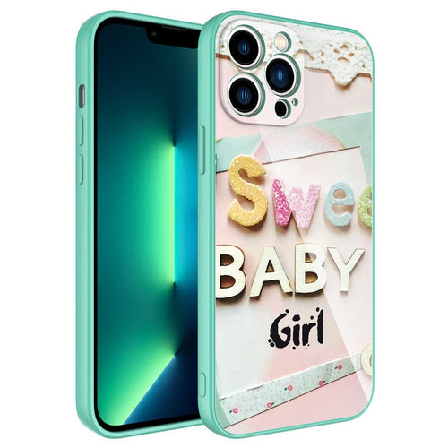 iPhone 11 Pro Kılıf Kamera Korumalı Desenli Sert Silikon Zore Epoksi Kılıf - NO5