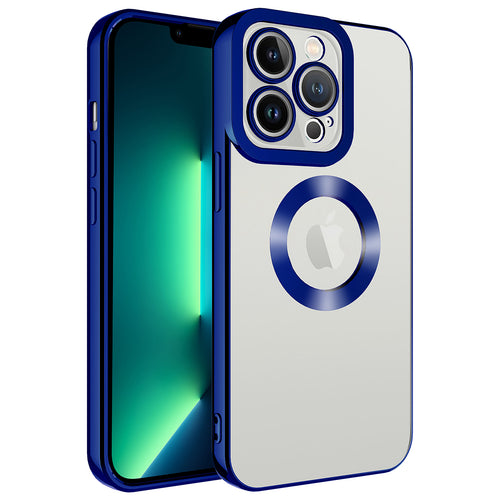 iPhone 11 Pro Kılıf Kamera Korumalı Logo Gösteren Zore Omega Kılıf - Lacivert