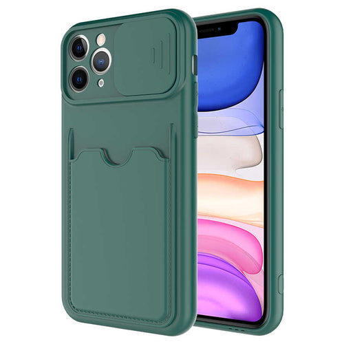 iPhone 11 Pro Kılıf ​Zore Kartix Kılıf - Koyu Yeşil