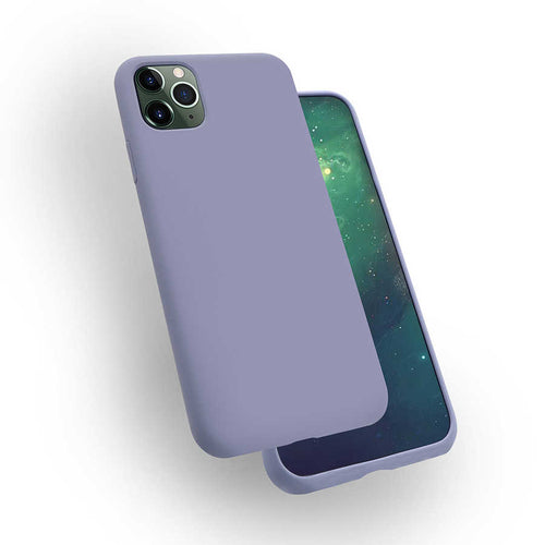 iPhone 11 Pro Kılıf Zore Silk Silikon - Lila