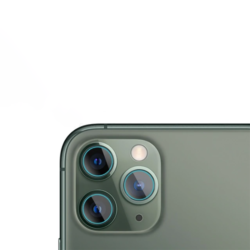 iPhone 11 Pro Max Zore 3D Full Kamera Koruyucu - Renksiz