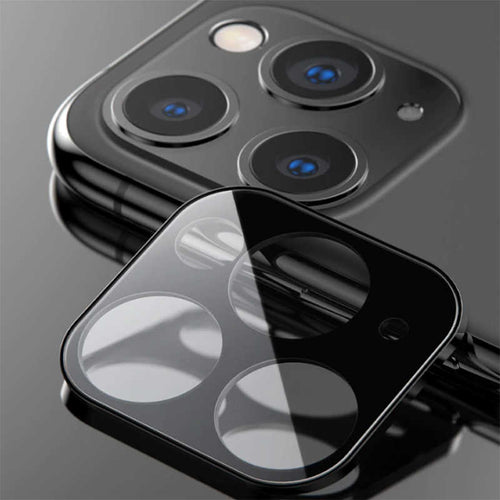 iPhone 11 Pro Max Zore CP-02 Metal Kamera Koruyucu - Siyah