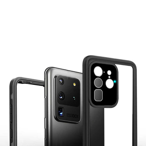 Galaxy S20 Ultra Kılıf 1-1 Su Geçirmez Kılıf - Siyah