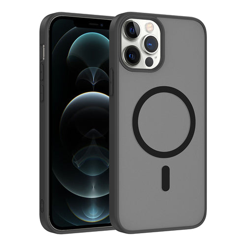iPhone 11 Pro Max Kılıf M-safe Şarj Özellikli Zore Babet Kılıf - Siyah