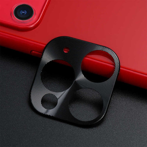 iPhone 11 Pro Max Zore Metal Kamera Koruyucu - Siyah
