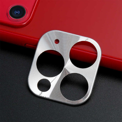 iPhone 11 Pro Max Zore Metal Kamera Koruyucu - Gri