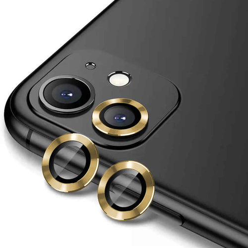 iPhone 11 Zore CL-12 Premium Safir Parmak İzi Bırakmayan Anti-Reflective Kamera Lens Koruyucu - Gold