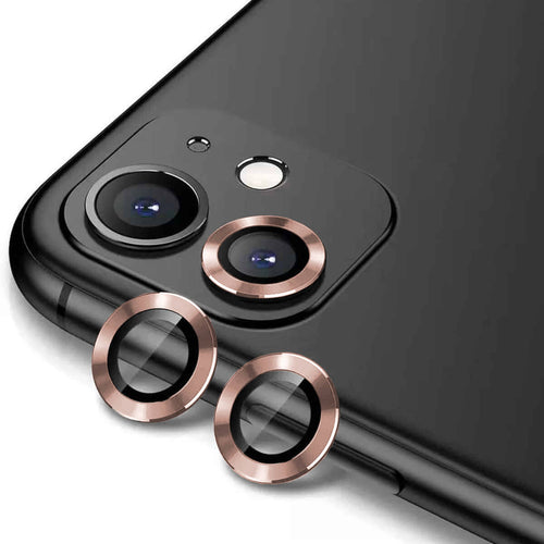 iPhone 11 Zore CL-12 Premium Safir Parmak İzi Bırakmayan Anti-Reflective Kamera Lens Koruyucu - Rose Gold