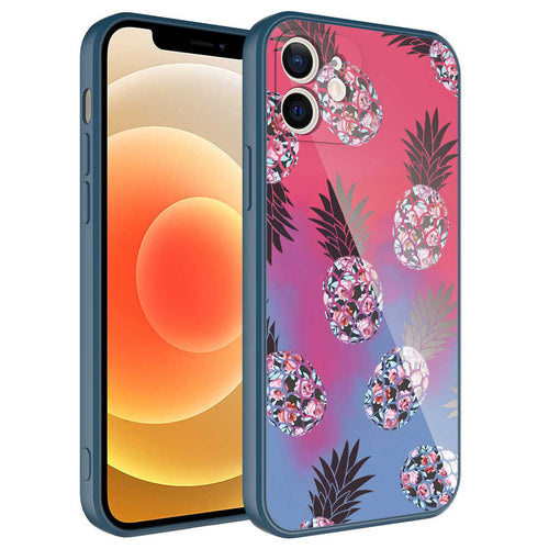 iPhone 12 Kılıf Kamera Korumalı Desenli Sert Silikon Zore Epoksi Kılıf - NO3