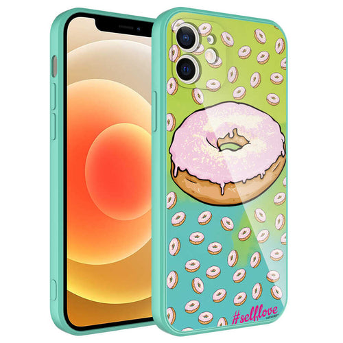 iPhone 12 Kılıf Kamera Korumalı Desenli Sert Silikon Zore Epoksi Kılıf - NO12