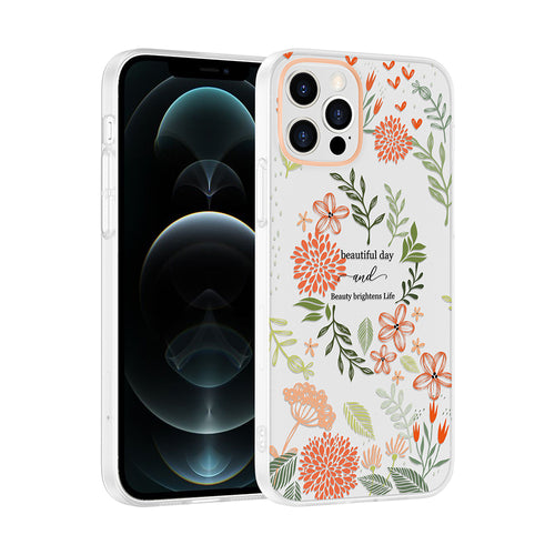 iPhone 12 Kılıf Kamera Korumalı Desenli Zore Klip Kılıf - Beautiful