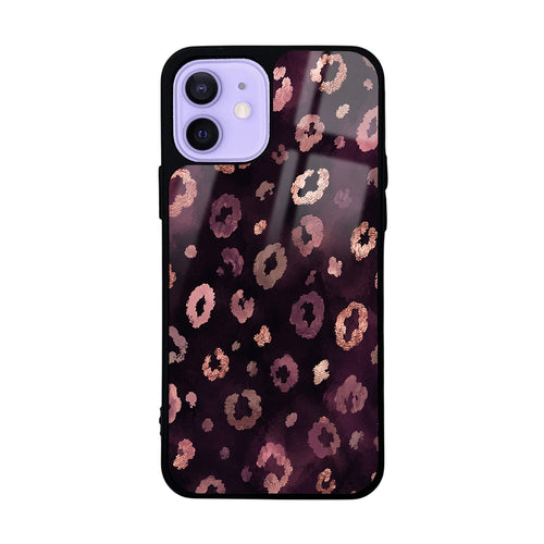 iPhone 12 Kılıf Kamera Korumalı Desenli Zore Lusi Kılıf - Pembe Leopar