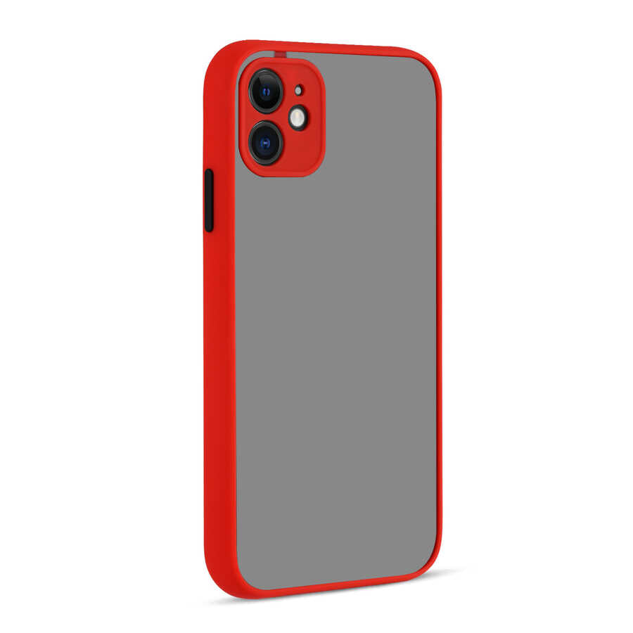 iPhone 12 Kılıf Zore Hux Kılıf - Kırmızı