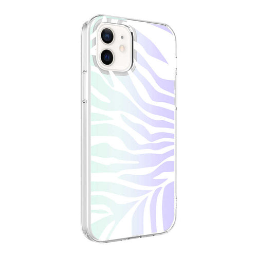 iPhone 12 Kılıf Zore M-Blue Desenli Kılıf - Zebra No1