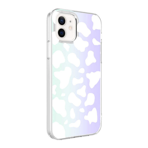 iPhone 12 Kılıf Zore M-Blue Desenli Kılıf - Cow No2