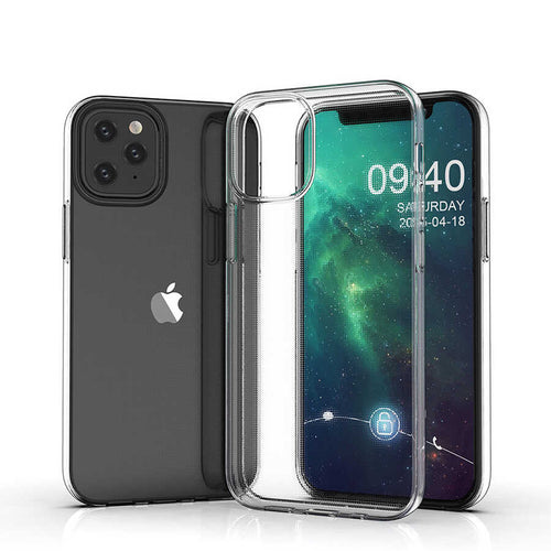 iPhone 12 Kılıf Zore Süper Silikon Kılıf - Renksiz