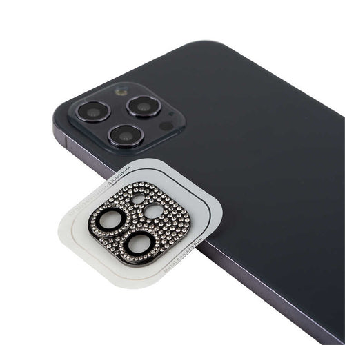 iPhone 12 Mini Zore CL-08 Kamera Lens Koruyucu - Siyah