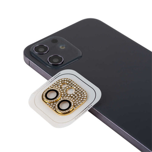 iPhone 12 Mini Zore CL-08 Kamera Lens Koruyucu - Gold