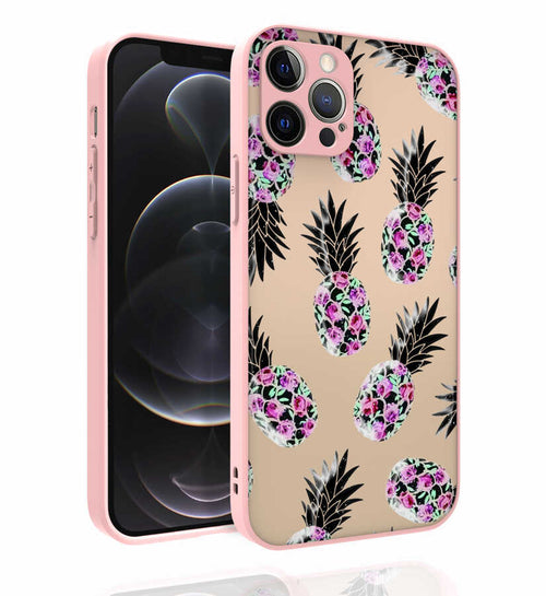 iPhone 12 Pro Kılıf Desenli Kamera Korumalı Parlak Zore Nora Kılıf - NO1