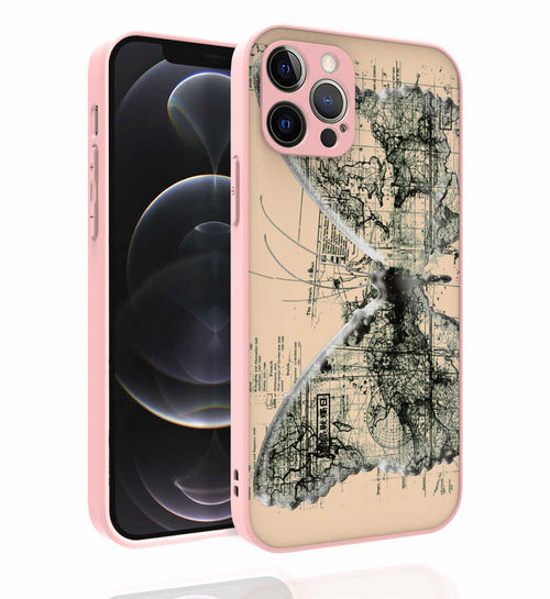 iPhone 12 Pro Kılıf Desenli Kamera Korumalı Parlak Zore Nora Kılıf - NO4