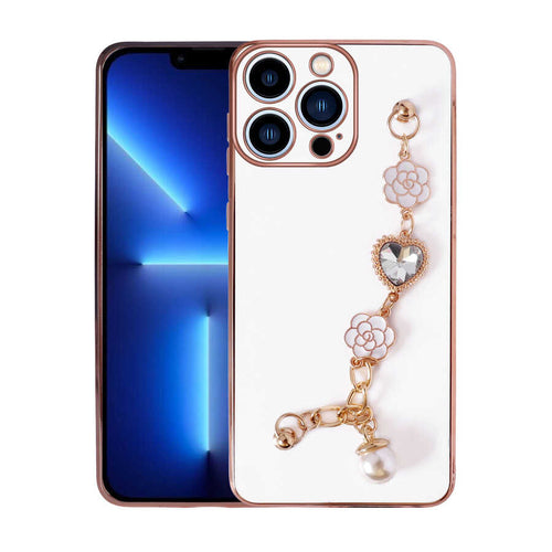 iPhone 12 Pro Kılıf El Tutamaçlı Kamera Korumalı Zore Taka Silikon Kılıf - Beyaz