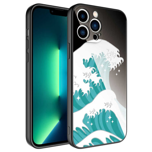 iPhone 12 Pro Kılıf Kamera Korumalı Desenli Sert Silikon Zore Epoksi Kılıf - NO9