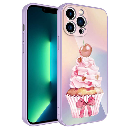 iPhone 12 Pro Kılıf Kamera Korumalı Desenli Sert Silikon Zore Epoksi Kılıf - NO11