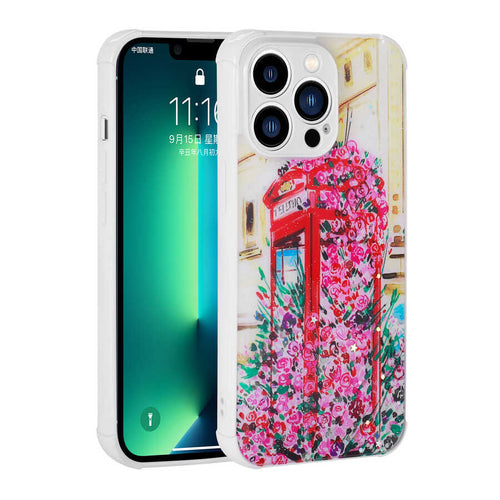 iPhone 12 Pro Kılıf Simli Desenli Kamera Korumalı Parlak Zore Popy Kılıf - Kulübe