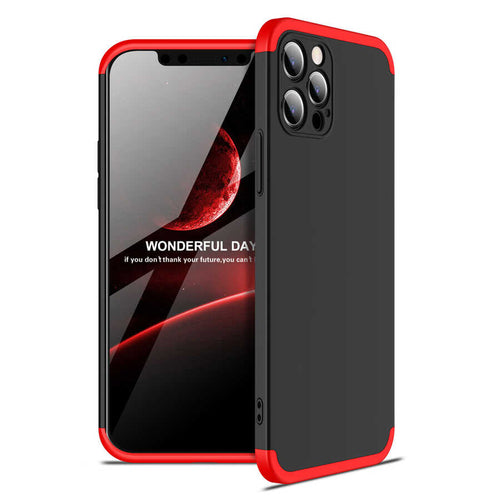 iPhone 12 Pro Kılıf Zore Ays Kılıf - Siyah-Kırmızı