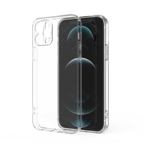 iPhone 12 Pro Kılıf Zore Kamera Korumalı Süper Silikon Kılıf - Renksiz
