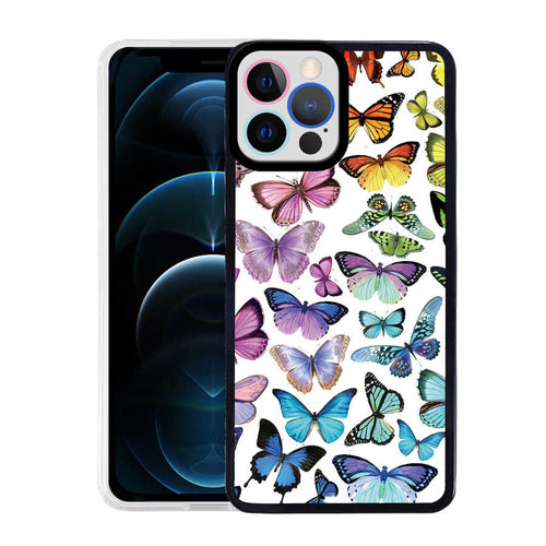 iPhone 12 Pro Kılıf Zore M-Fit Desenli Kılıf - Butterfly No3