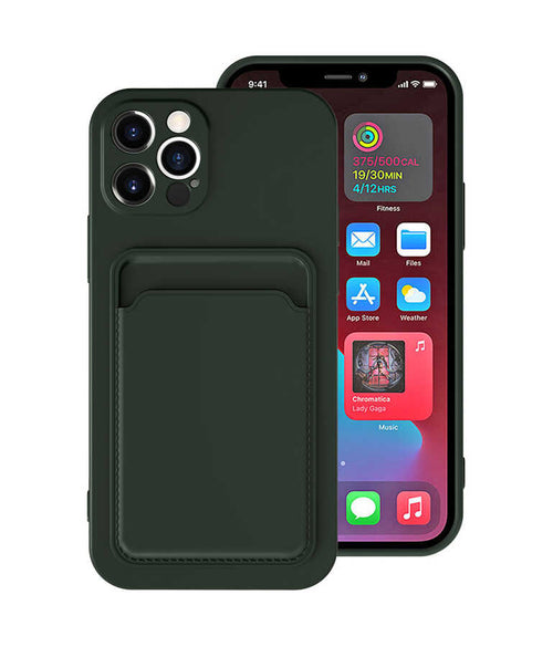 iPhone 12 Pro Kılıf ​​Zore Ofix Kılıf - Koyu Yeşil