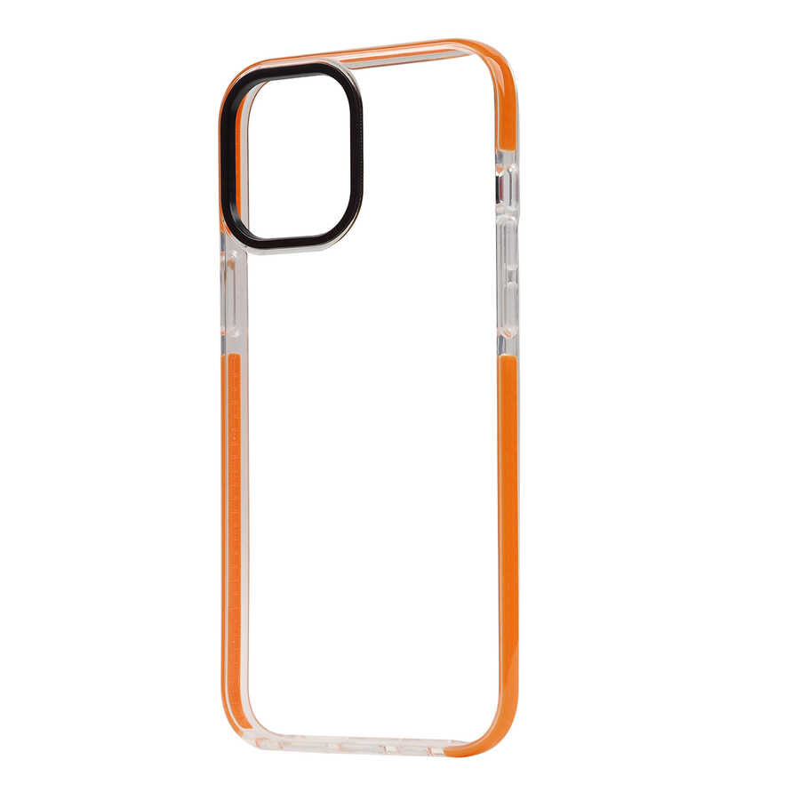 iPhone 12 Pro Kılıf Zore Punto Kılıf - Turuncu