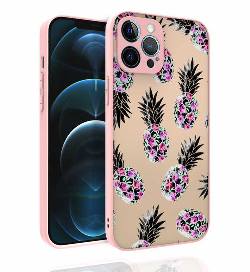 iPhone 12 Pro Max Kılıf Desenli Kamera Korumalı Parlak Zore Nora Kılıf - NO1
