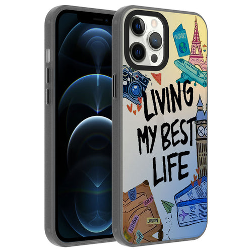 iPhone 12 Pro Max Kılıf Desenli Zore Dragon Sert Kılıf - Seyahat