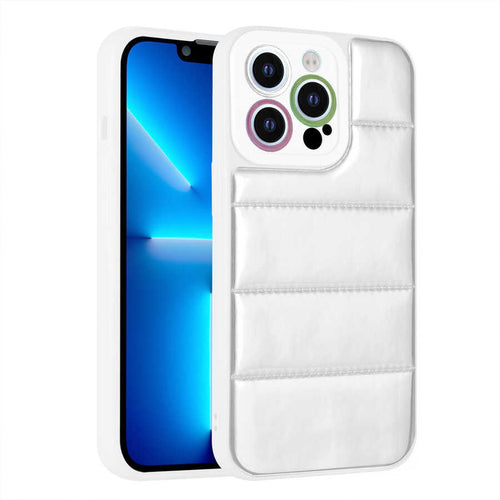 iPhone 12 Pro Max Kılıf Kamera Korumalı Airbagli Renkli Zore Seksek Kılıf - Gümüş