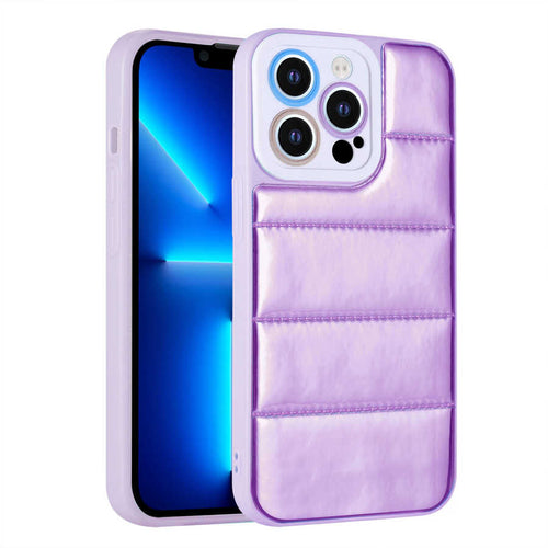 iPhone 12 Pro Max Kılıf Kamera Korumalı Airbagli Renkli Zore Seksek Kılıf - Mor