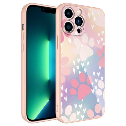 iPhone 12 Pro Max Kılıf Kamera Korumalı Desenli Sert Silikon Zore Epoksi Kılıf - NO4