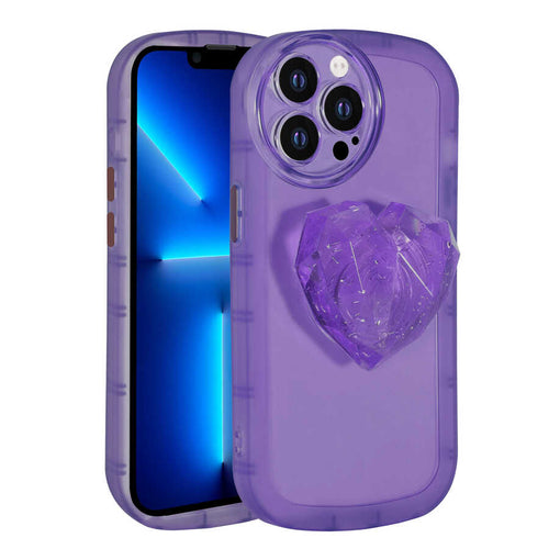iPhone 12 Pro Max Kılıf Kamera Korumalı Pop Soketli Renkli Zore Ofro Kılıf - Mor
