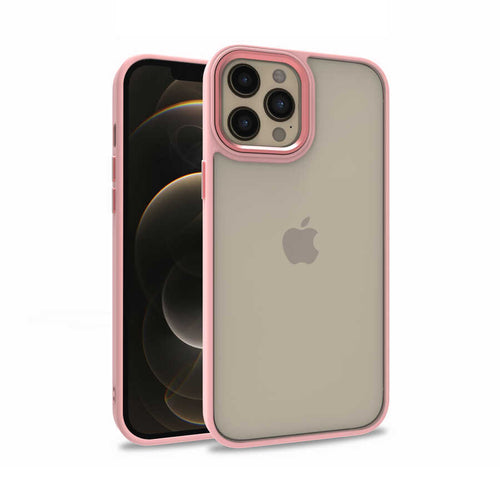 iPhone 12 Pro Max Kılıf Zore Flora Kılıf - Rose Gold