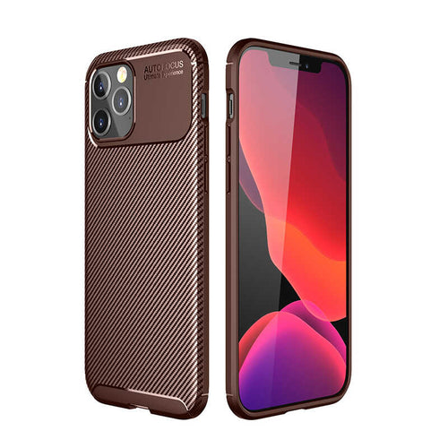 iPhone 12 Pro Max Kılıf Zore Negro Silikon Kılıf - Kahverengi