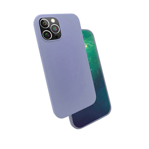 iPhone 12 Pro Max Kılıf Zore Silk Silikon - Lila
