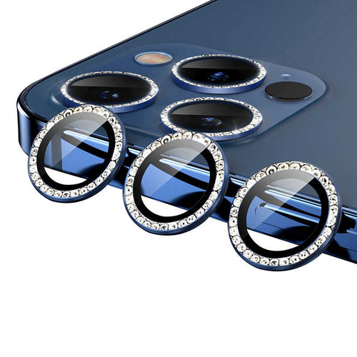 iPhone 12 Pro Max Zore CL-06 Kamera Lens Koruyucu - Mavi